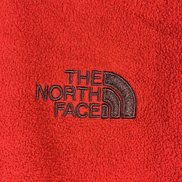 EXC The North Face Micro Fleece Zip Neck Pullover Top Men’s XL Burnt Red - Picture 4 of 17